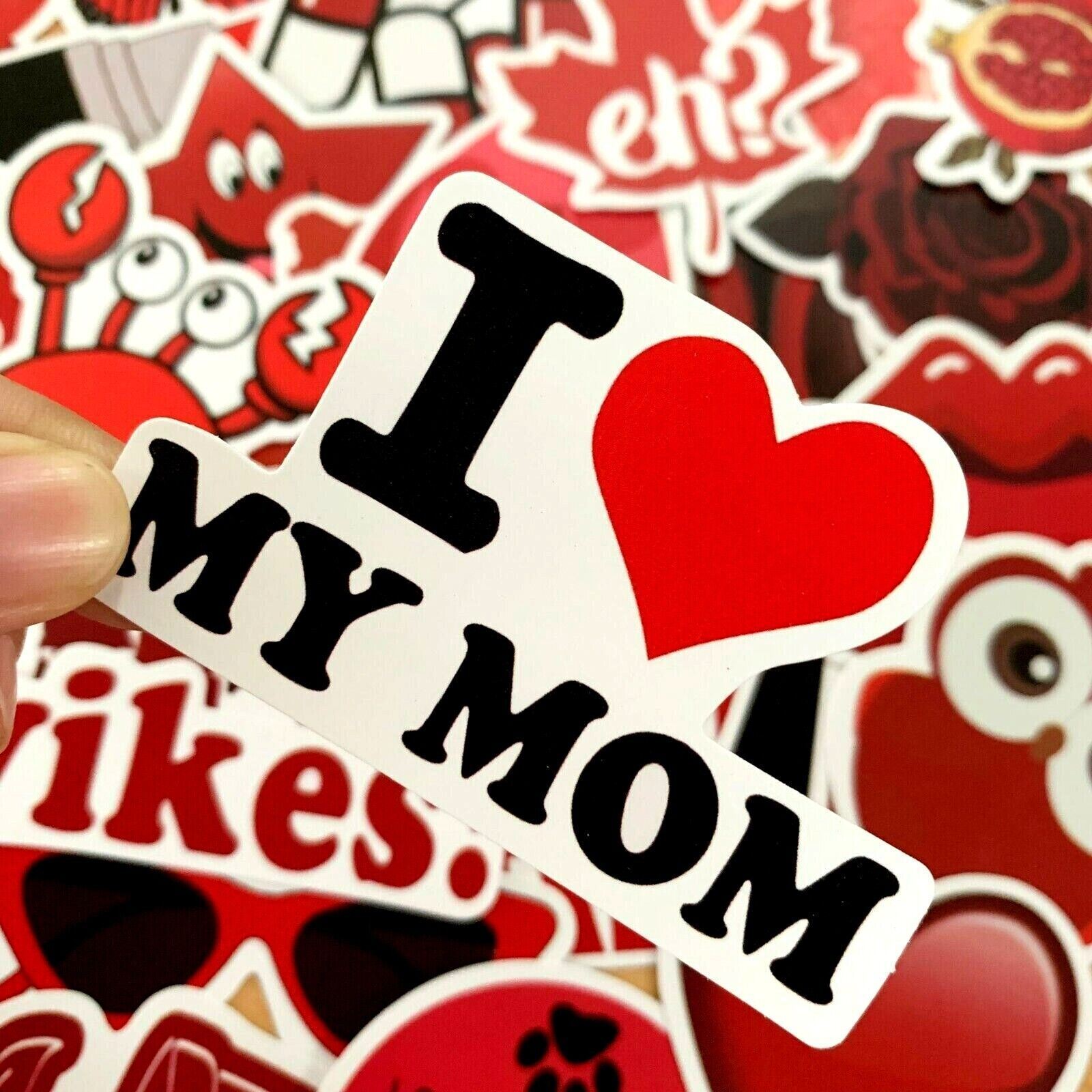 RED Vinyl Stickers~SEA LIFE Fruit FLOWERS Insects ROSE~4 Water Bottle VSCO Girls
