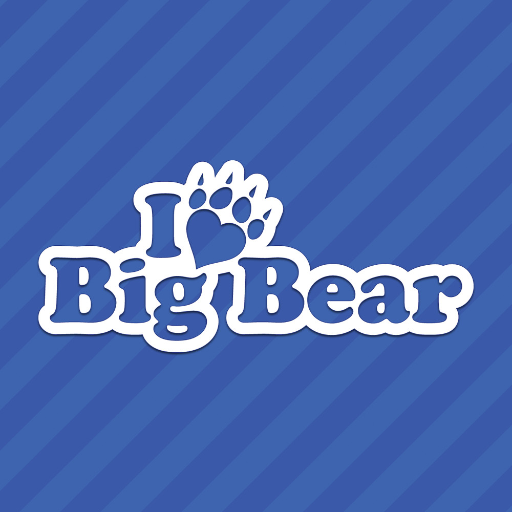 I Love Big Bear California CA Vinyl Decal Sticker