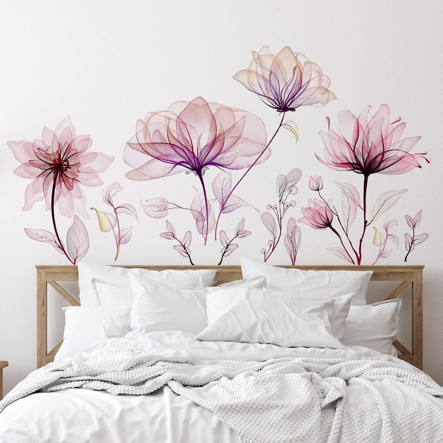 6 Piece Colorful Butterfly and Floral Wall Stickers – Perfect for Nurseries