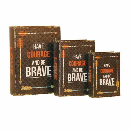 Pacific Giftware Have Courage and Be Brave Decorative Book Boxes Diversion Safe