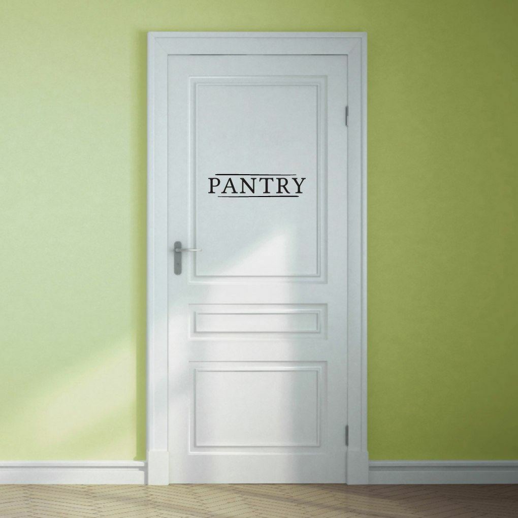 Pantry Wall Decal – Kitchen, Storage, Labels. Vinyl Sticker, Removable Decal