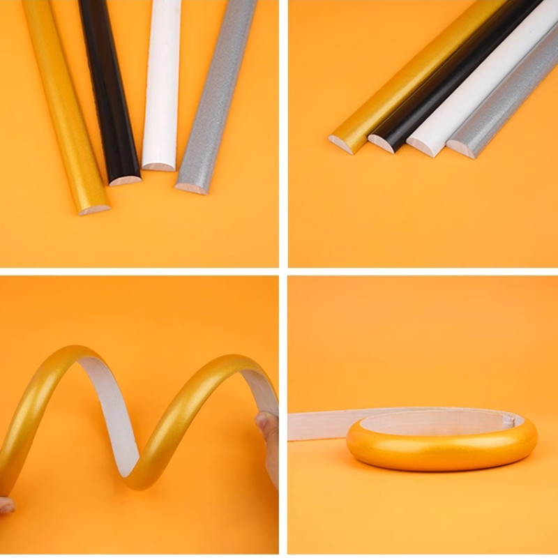 1M Self-adhensive Semi-circular Line Strip Arc Edge Window Door Mirror Trimming