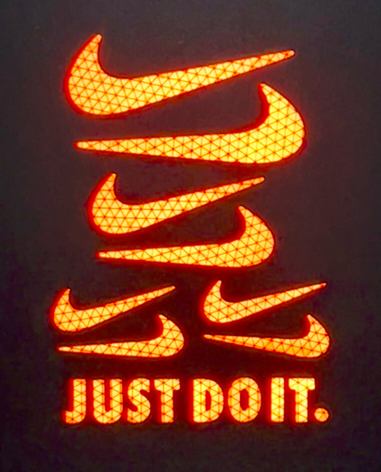 Nike Swoosh Logo Reflective Stickers Just Do It Decal Reflector Pack Sneakerhead