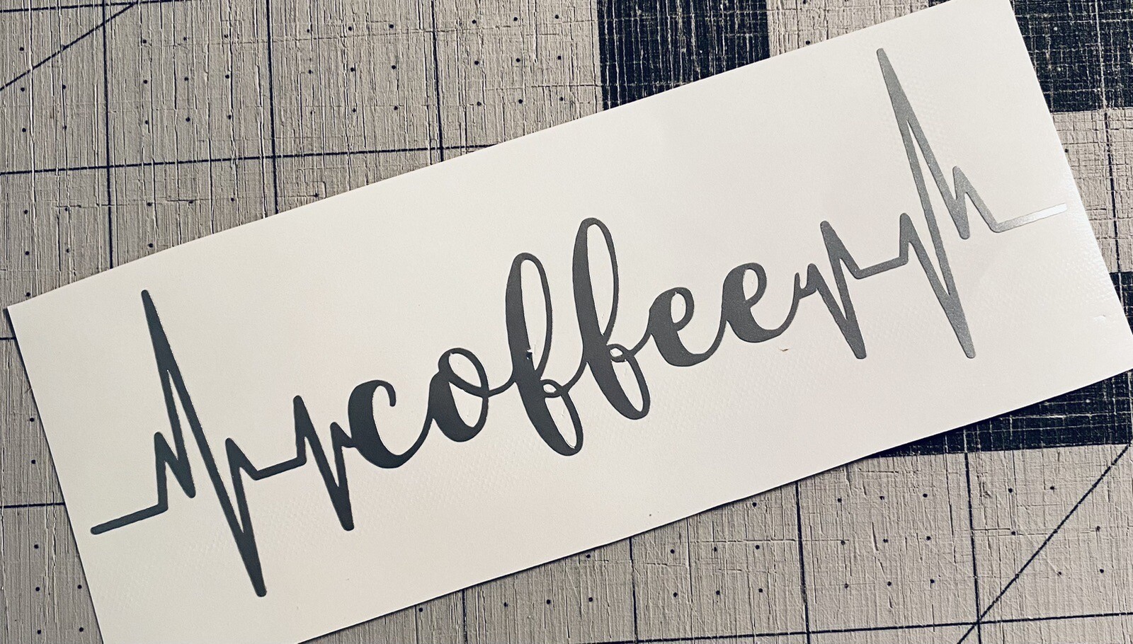 Vinyl Decal for Window – Coffee Pulse