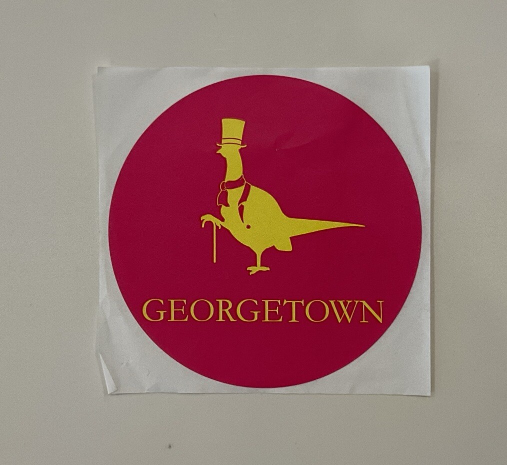Georgetown University Sticker NEW 3 1/2” X 3 1/2”