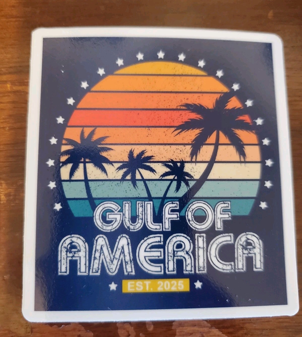 GULF OF AMERICA 🇺🇸 STICKER MADE IN USA 🇺🇸 WORLDWIDE 🌐 SHIPPING