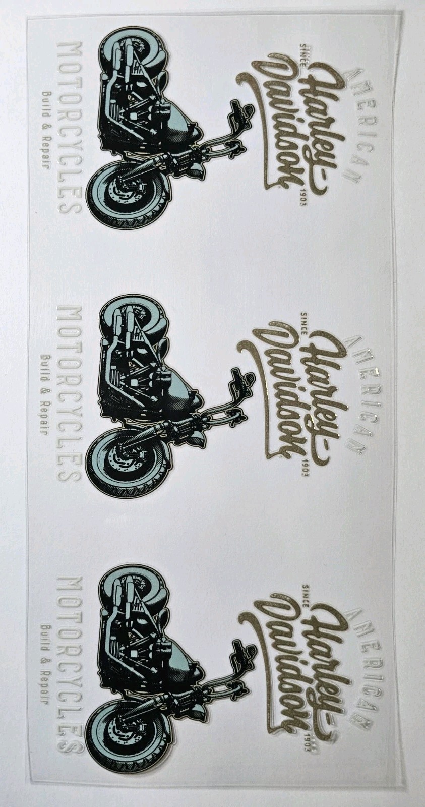 Harley UV DTF Transfer Sticker Wrap Tumbler UVDTF BUY 10+ GET COMBINED SHIP