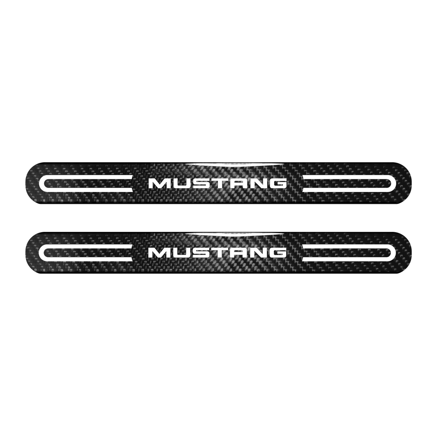 Ford Mustang Sticks Style Carbon Fiber Car Bumper Door Protector Decals