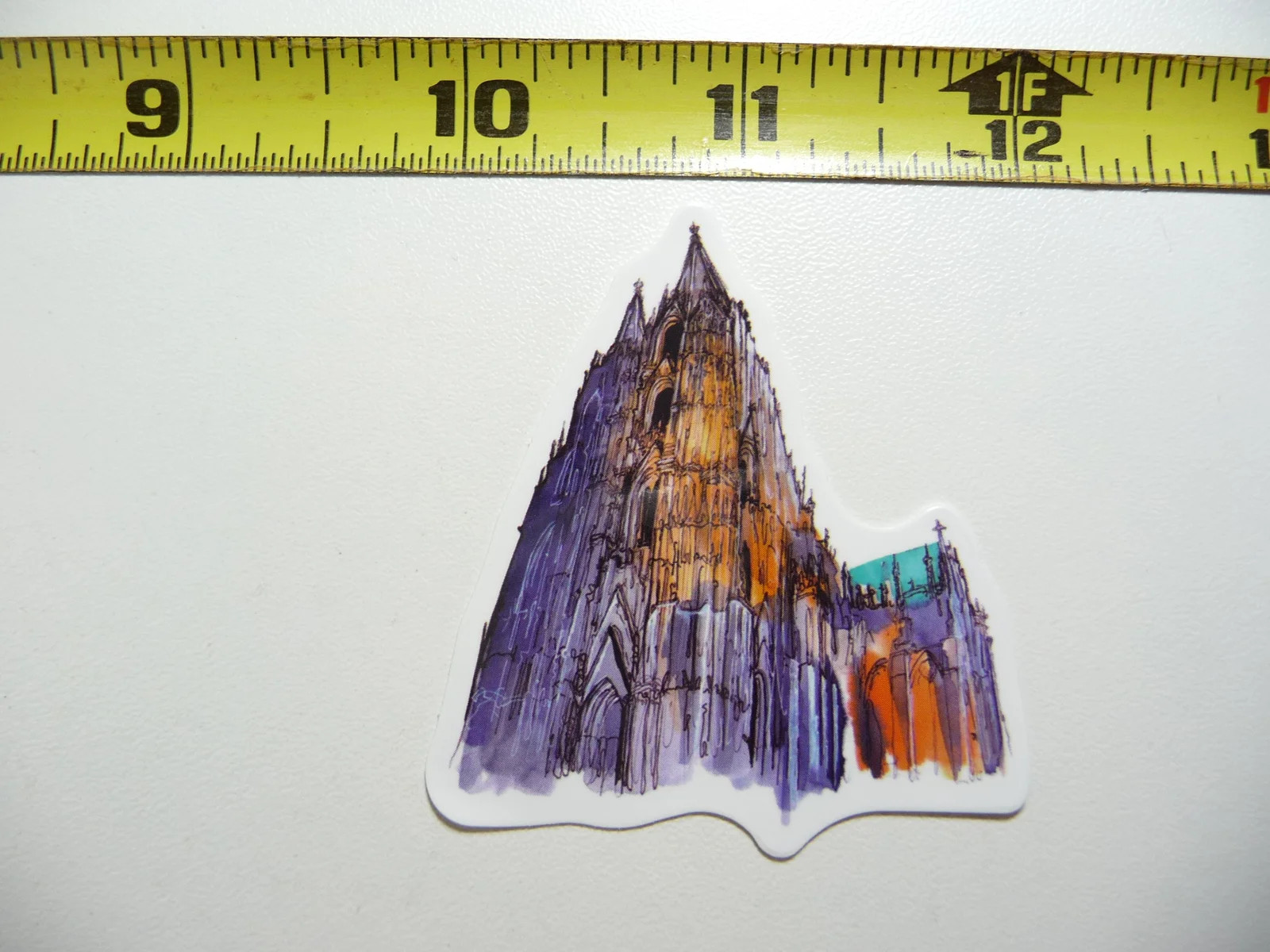 COLOGNE CATHEDRAL GERMANY SMALL STICKER DECAL LANDMARK DESTINATION