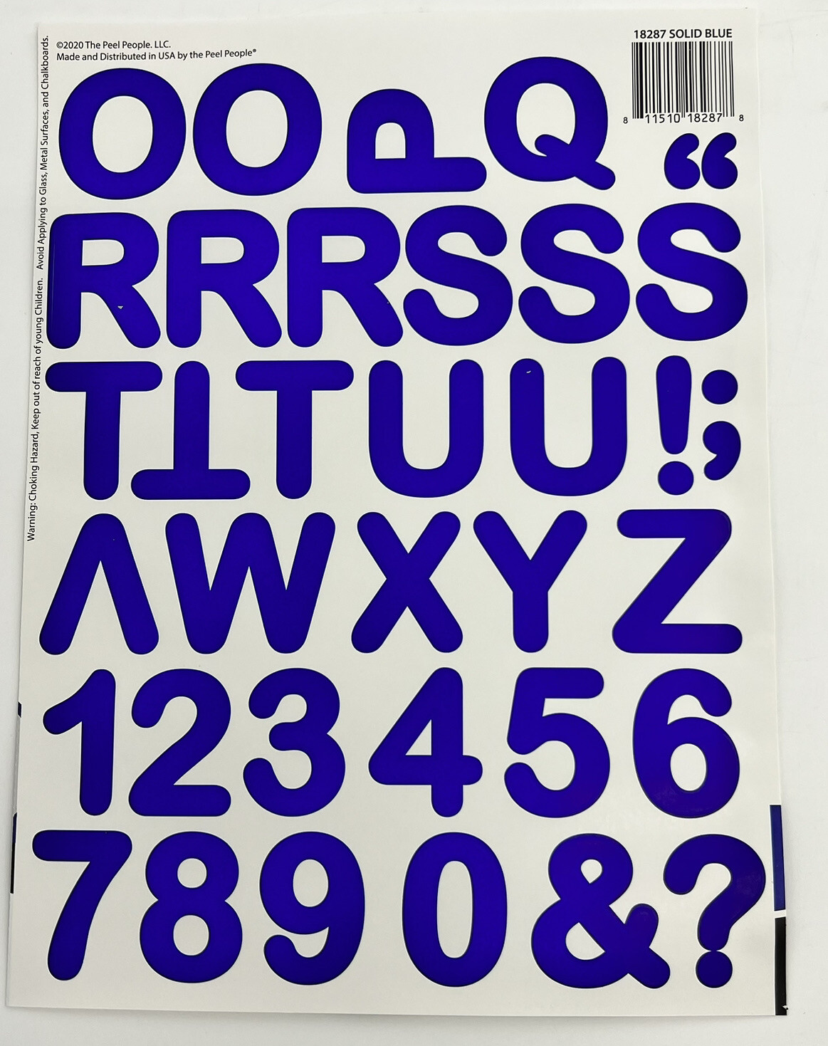 260 PC Vinyl Peel and Stick Letters, Numbers & Characters, Wall Safe, Removable