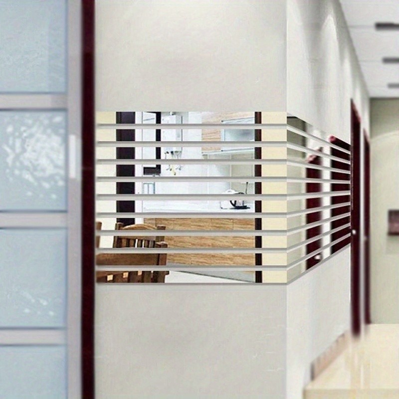 10 Pack Long Strip Mirror Decal DIY Minimalist Hallway Modern Wall Art