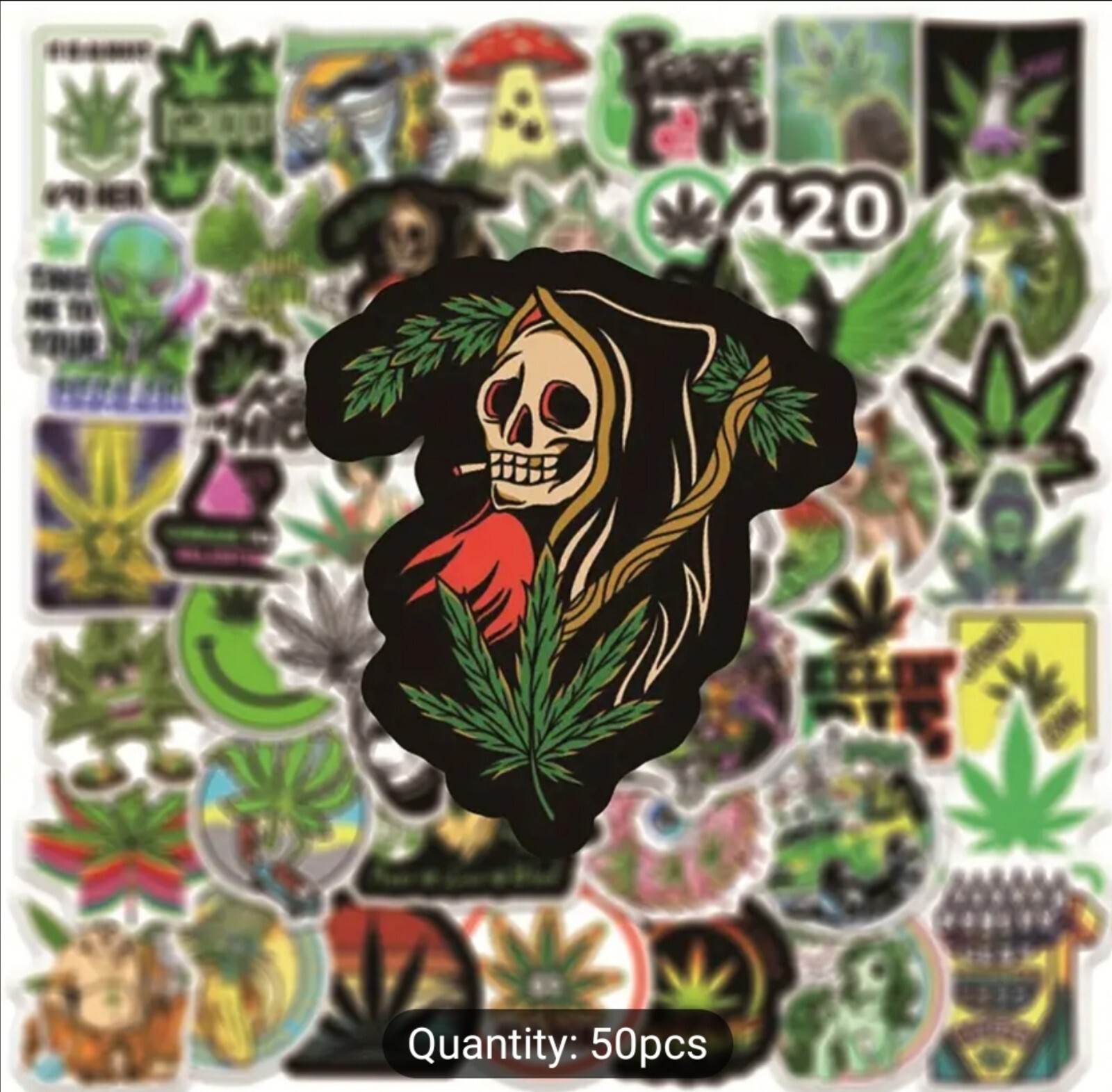 20 PCS Pot Weed Cannabis Stickers BRAND NEW