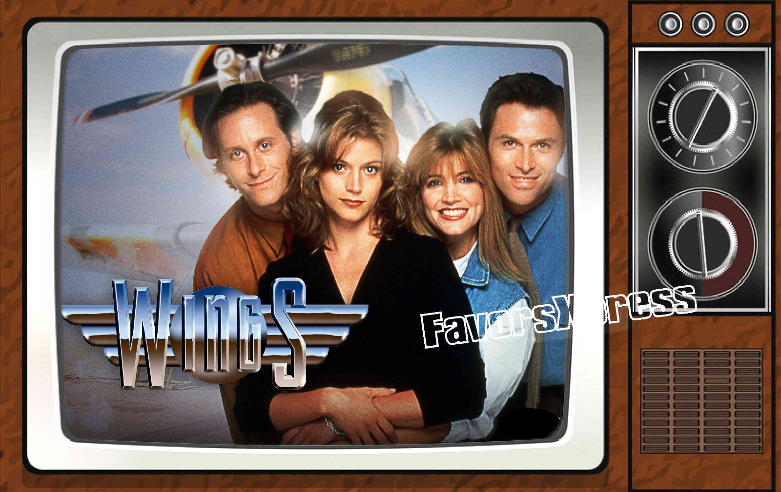 Wings Classic TV Show PHOTO MAGNET 4 X 2.5 INCHES