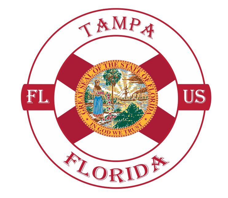 Tampa Florida Sticker Decal A709