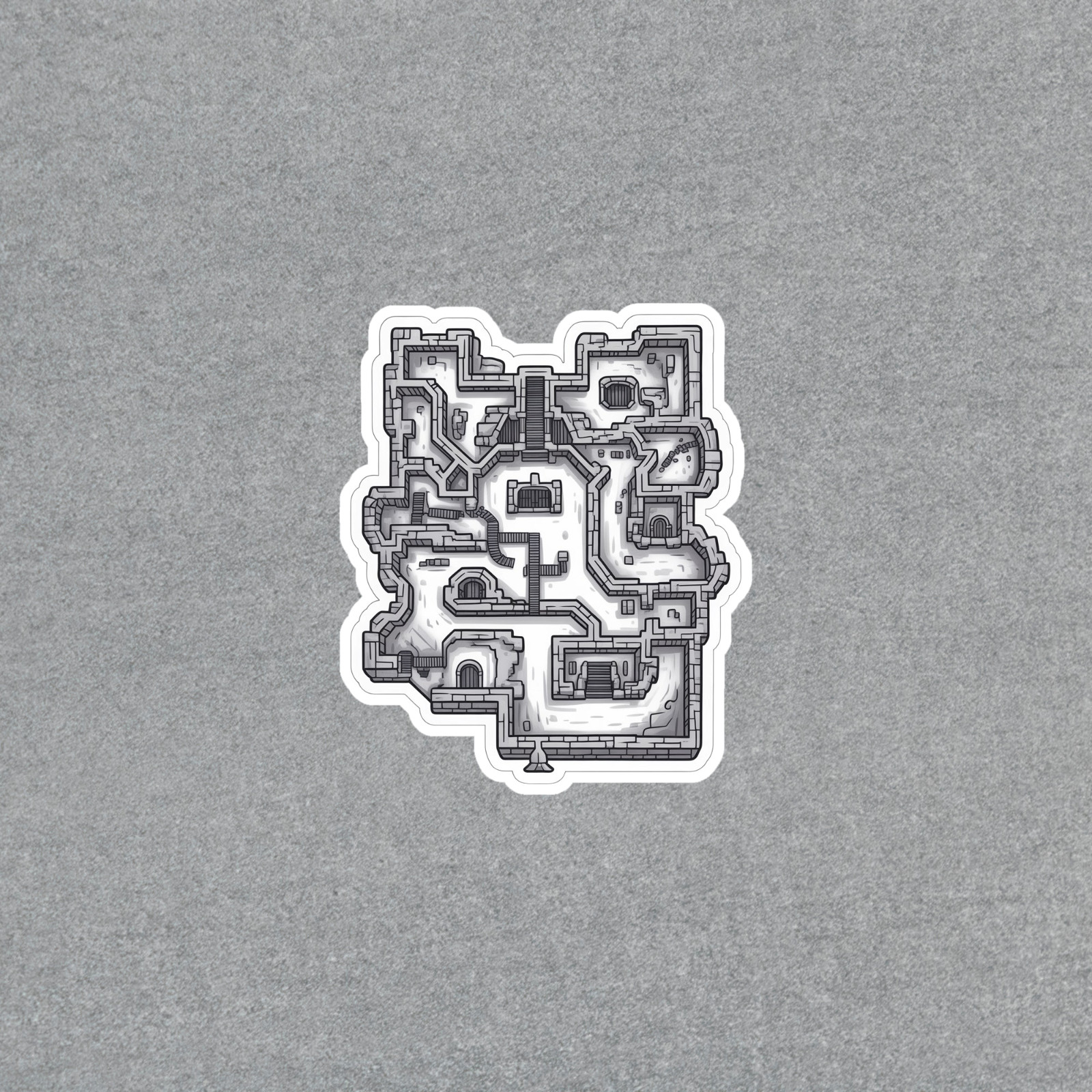 Dungeon Maze Map Sticker for RPG Gaming Enthusiasts #6612