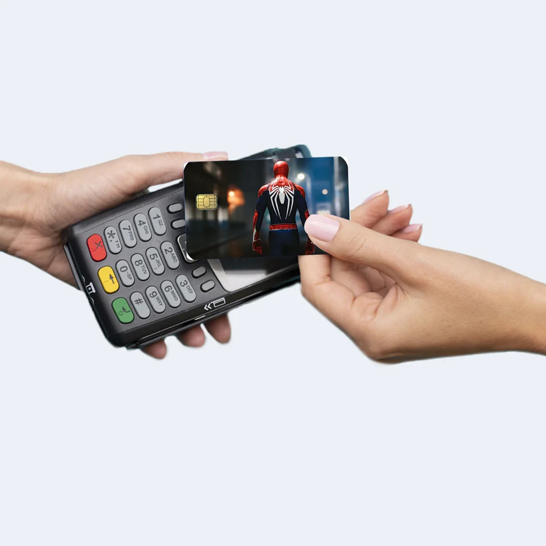 Credit Card Skin Spider Hero Web Red Black 2-Pack ⭐Fast Ship USA