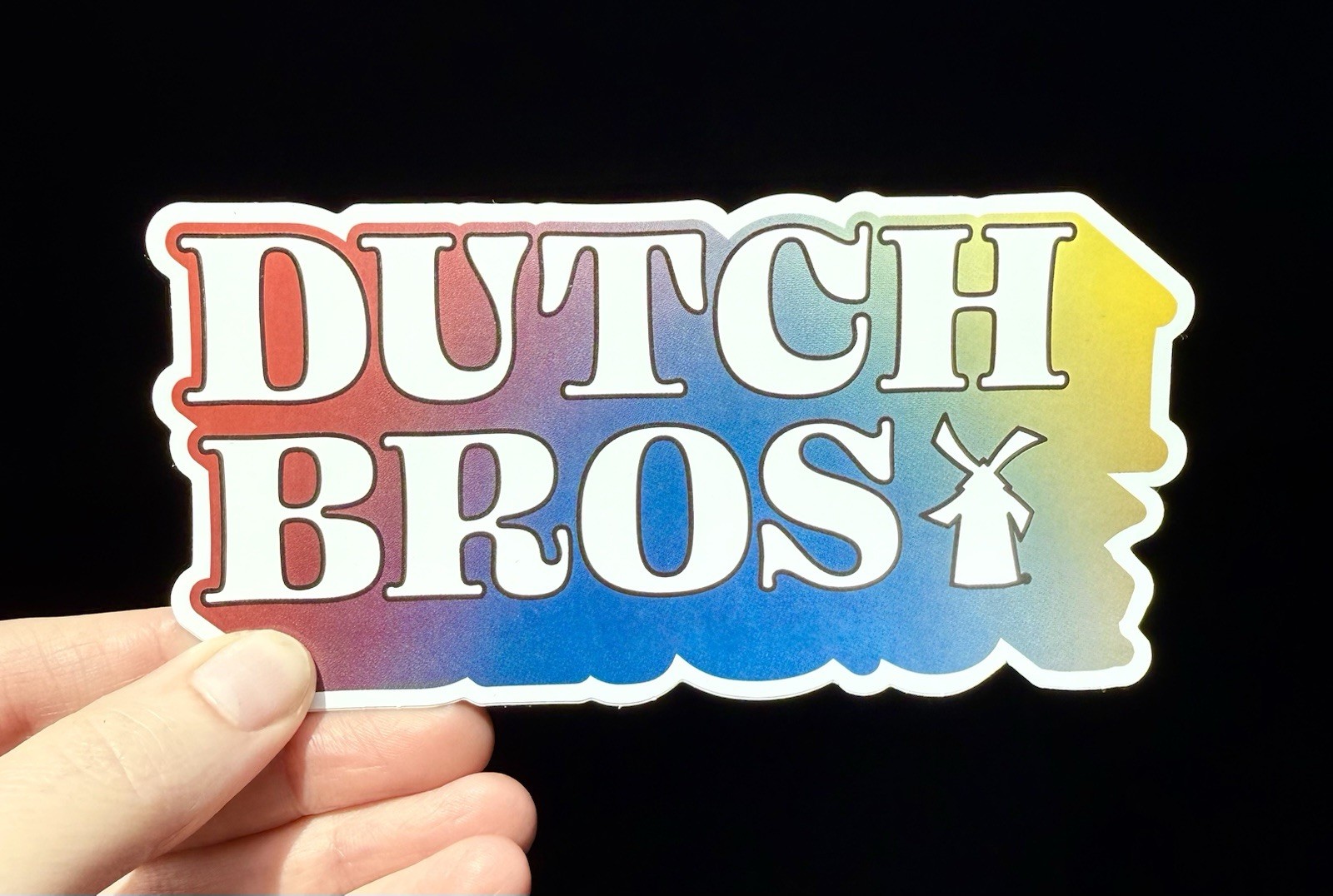 NEW Dutch Bros Coffee Rainbow Logo Sticker