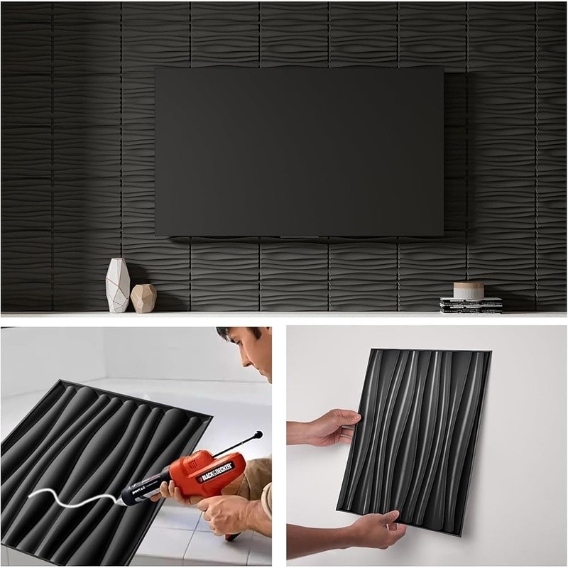 3D Wall Panels PVC Lightweight Decorative Wall Covering Home & Business New