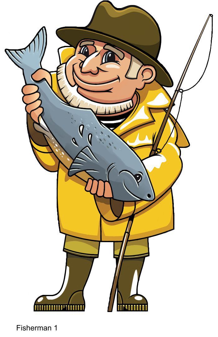 LARGE-SIZED CAR DECAL – FISH & FISHING – 8 CHOICES