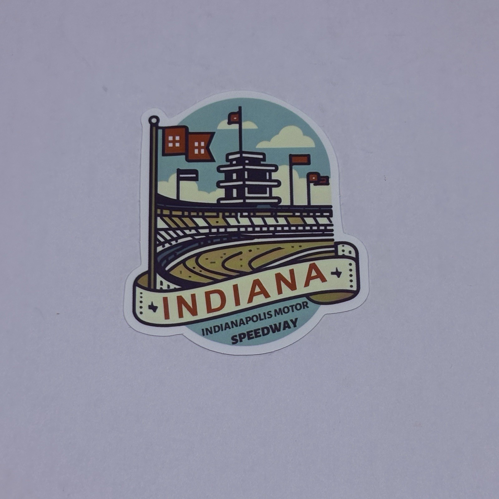 Indiana State Motor Speedway Sticker Vinyl USA Travel Souvenirs Art Tc6