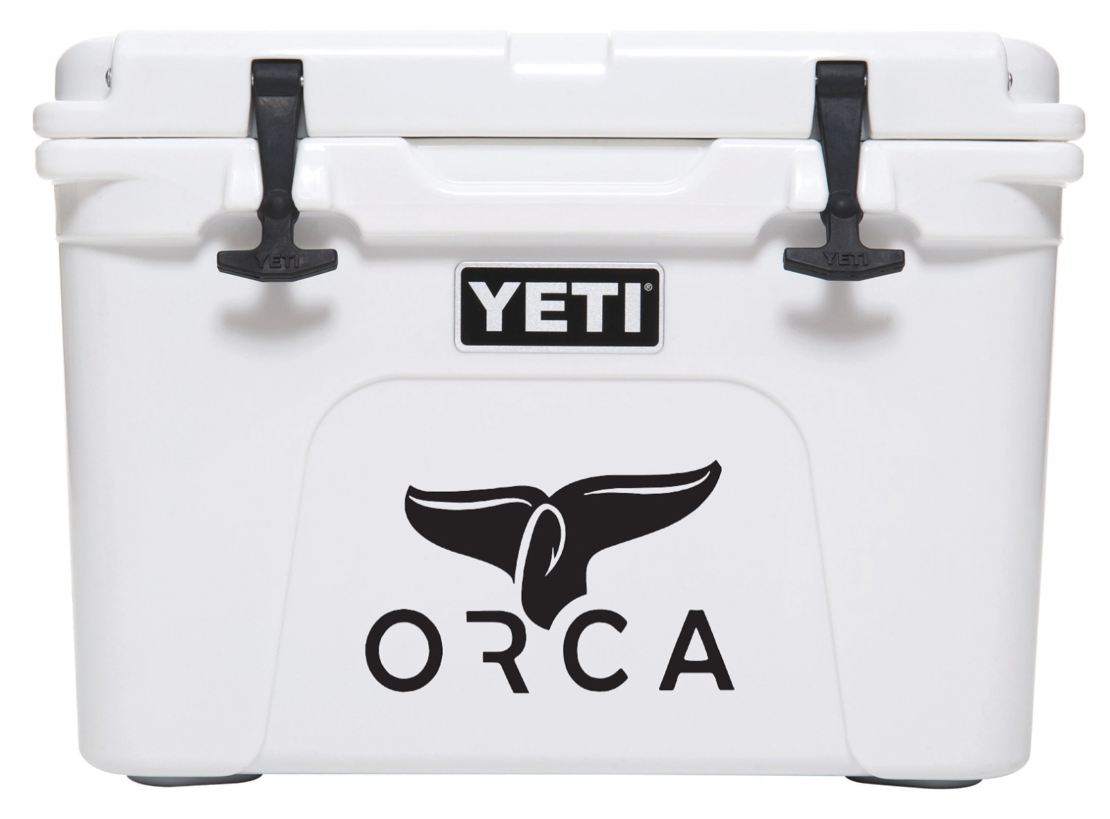 Orca Cooler Logo Decal- Camping Sticker- Fishing Decal- Vinyl Decal- Truck Decal