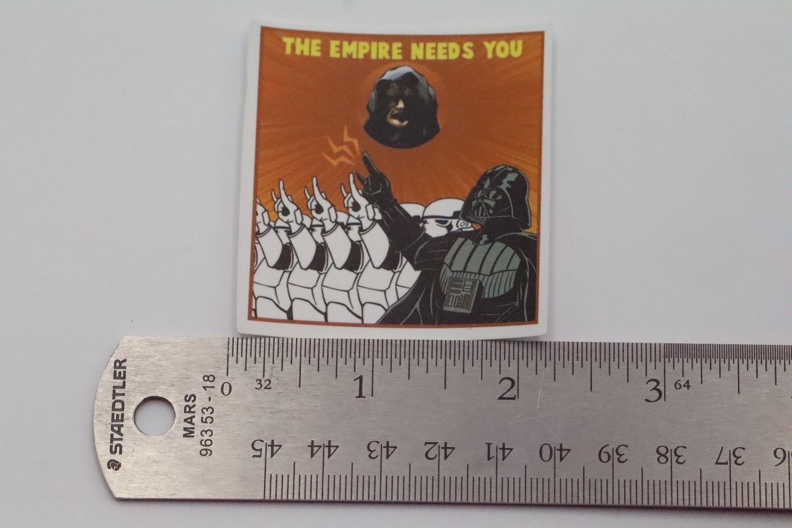 Star Wars Darth Vader The Empire Needs You Propaganda Style Sticker Decal 2.25in