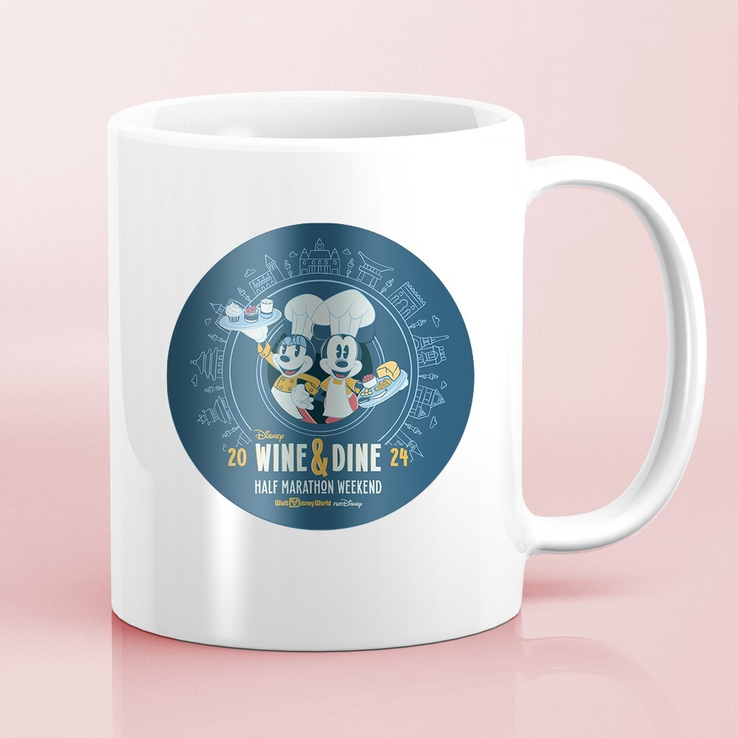 RunDisney Wine and Dine Half Marathon Weekend 2024 Generic Water Bottle Sticker