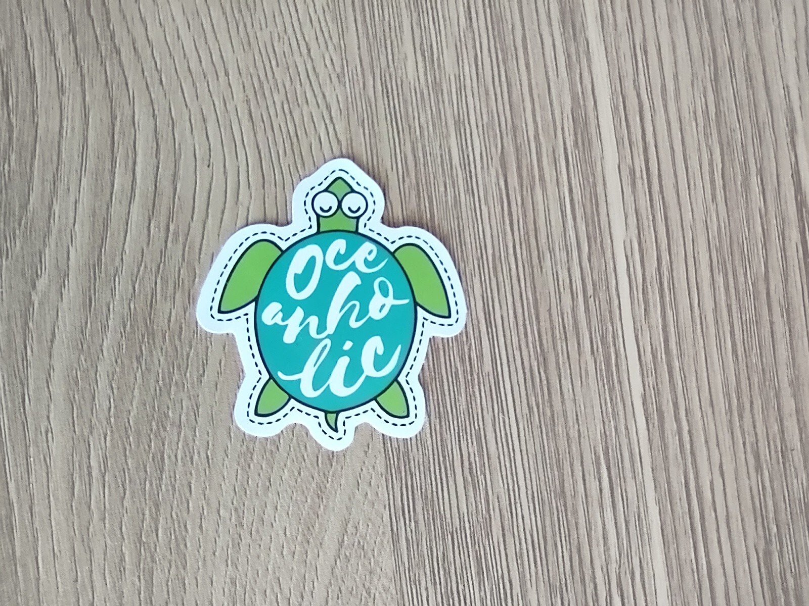 Super Cute & Funny Oceanholic Turtle StickerBrand New