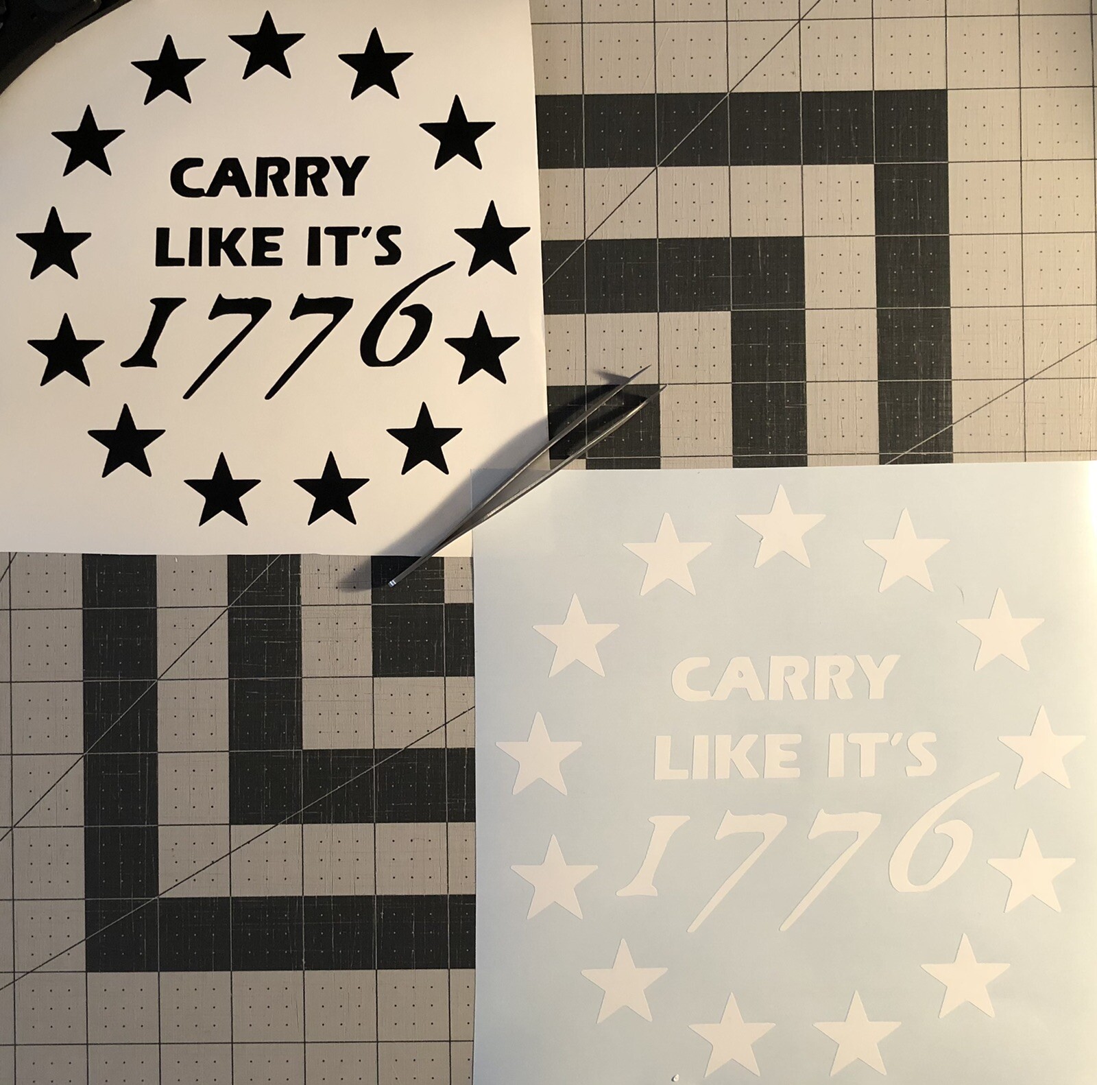 Vinyl Decal – Carry Like It's 1776 (2nd Amendment), Various Colors & Sizes