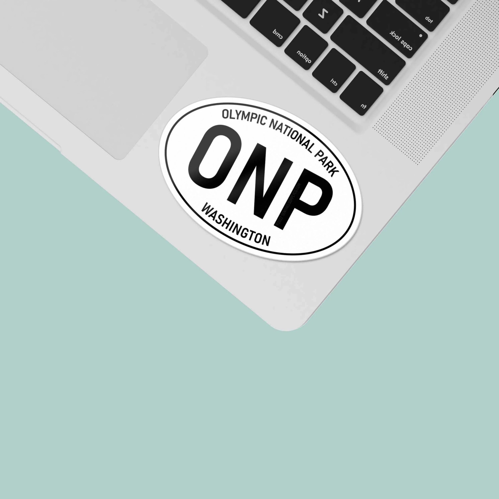 Olympic National Park Washington White Oval Sticker