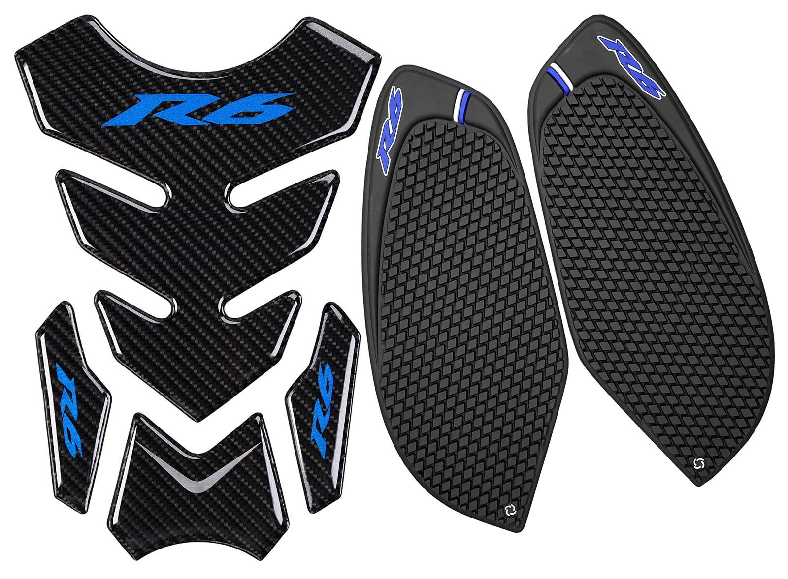 REVSOSTAR Real Carbon Fibre Tank pad, Anti Slip sticker for R6 600 2006-2016…