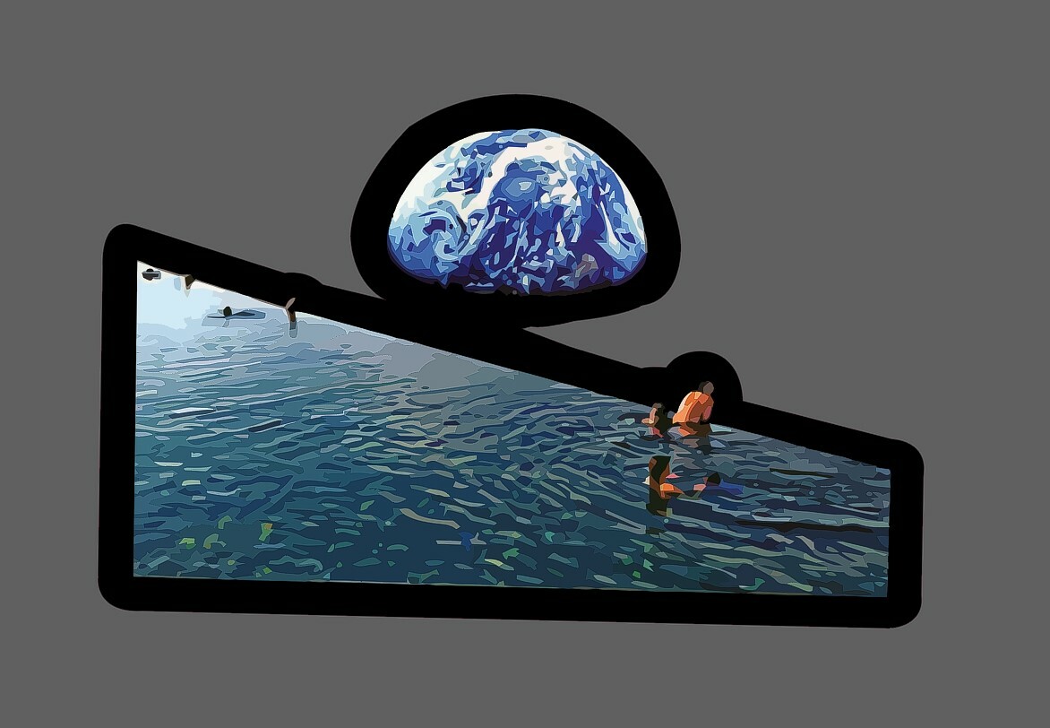 Outer Space Sticker Infinity Pool Waterproof -Buy Any 4 For $1.75 Each Storewide
