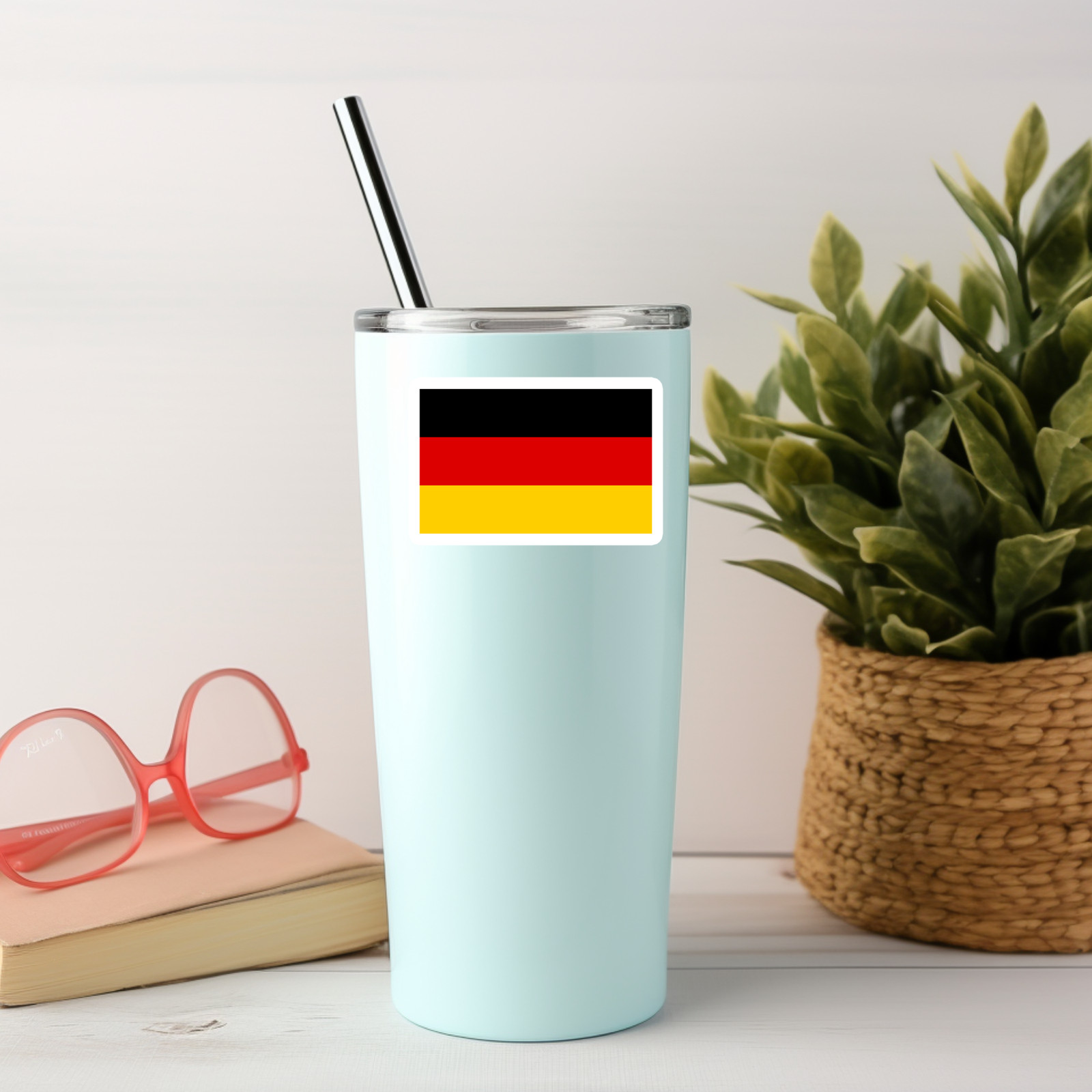 German Flag Sticker Pack – 6 High-Quality Vinyl Decals – Germany Flag