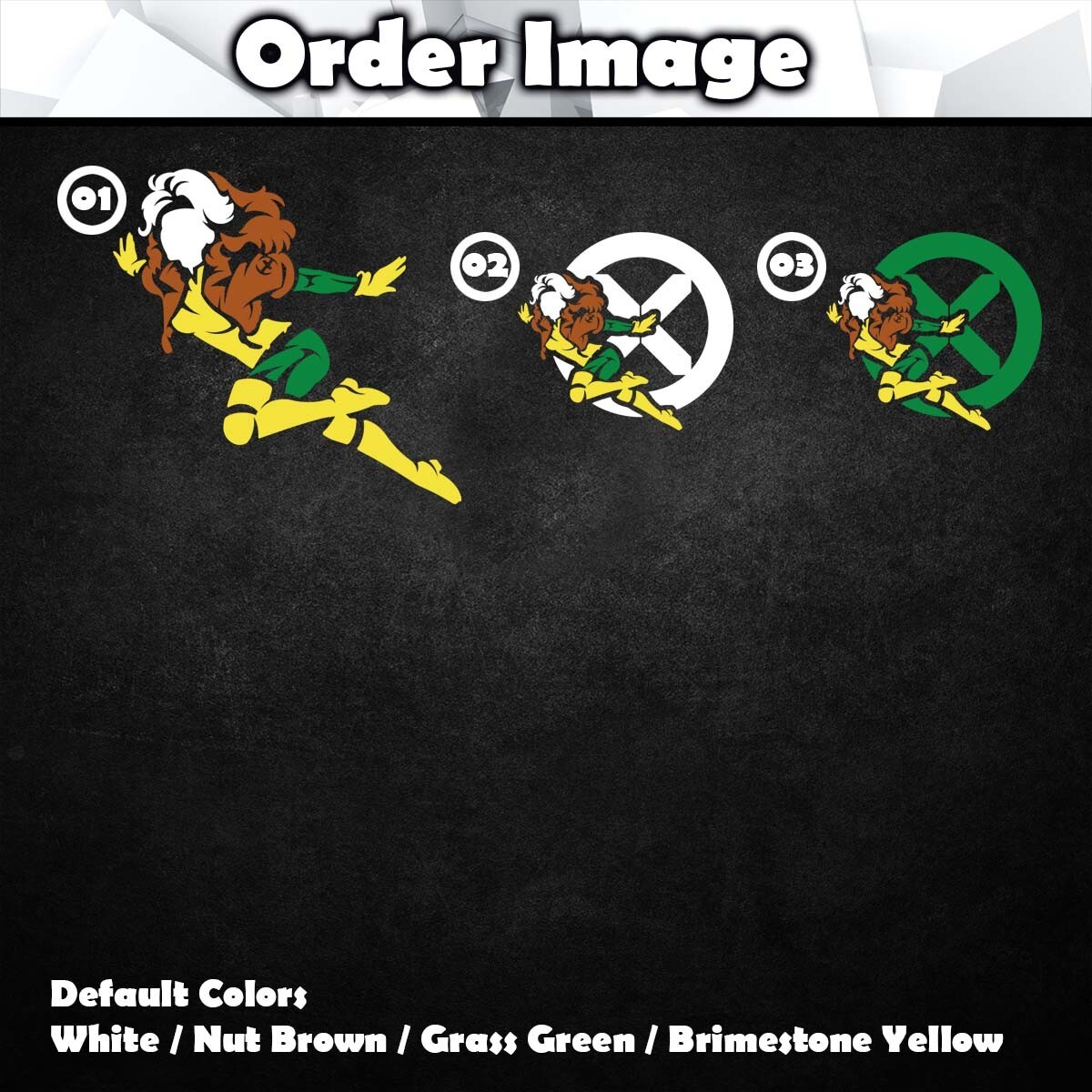 Rogue X-Men Marvel Vinyl Decal Sticker (Comics Car Laptop PC Tower Decor)