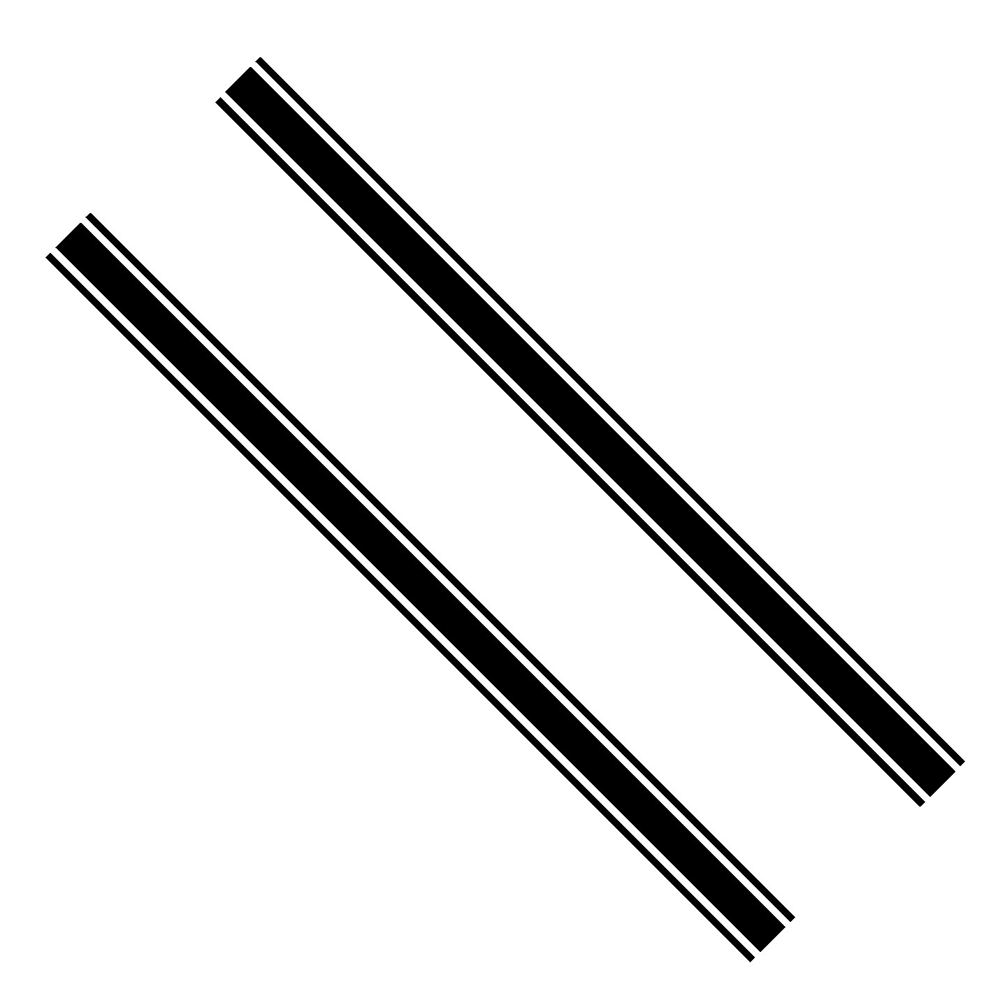 4.5" x 70" Stripes Rocker Vinyl Decals Stickers With Transfer Tape (Pairs)
