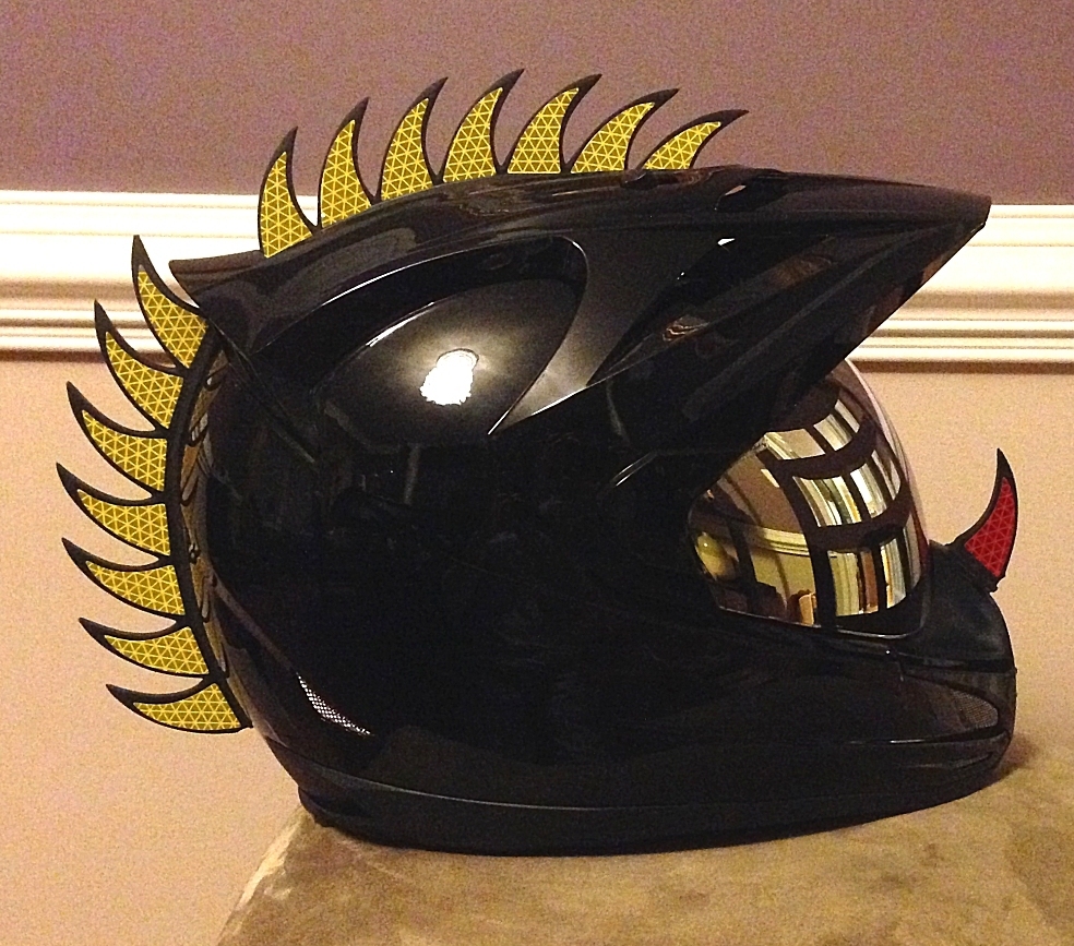 Reflective DECALS For Rubber Helmet Warhawks Dirtbike Motorcross Motorcycles Saw
