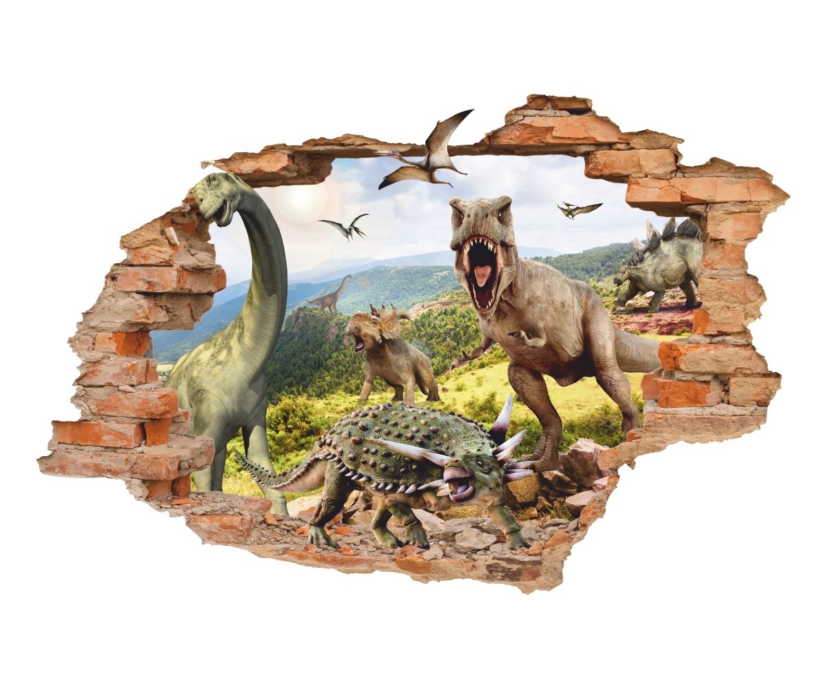 Dinosaur Wall Sticker, Dinosaur World, Wall Decal, Removable Vinyl Sticker