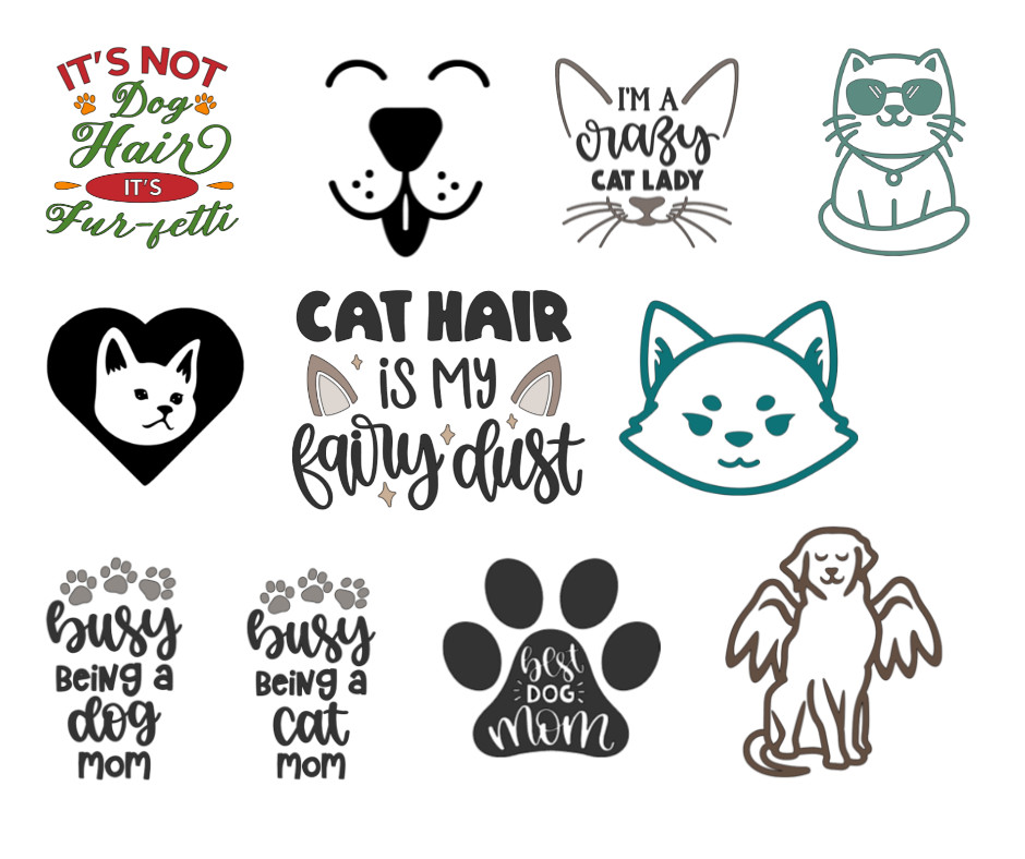 Pet Theme Car Window Decals (PLEASE READ DESCRIPTION FOR DETAILS)