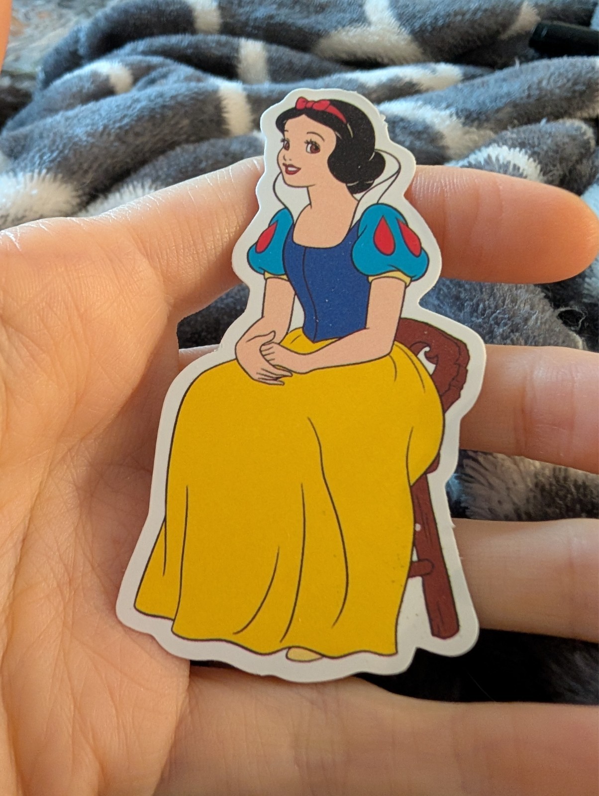 Snow white, Disney, Vintage cartoon, Sticker, movie characters