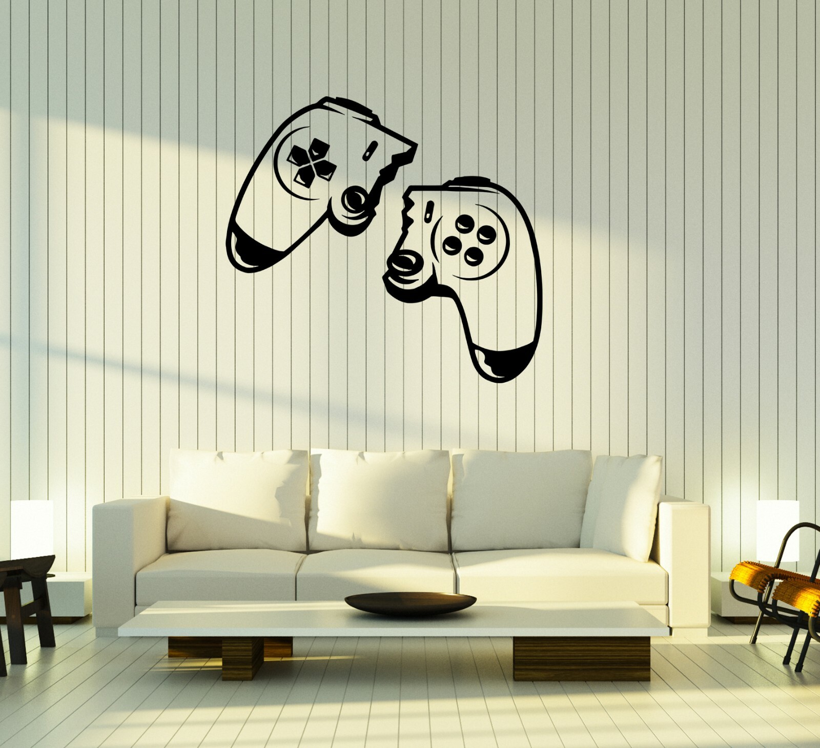 Wall Decal Broken Wireless Joystick Video Game Console Vinyl Sticker (ed1869)