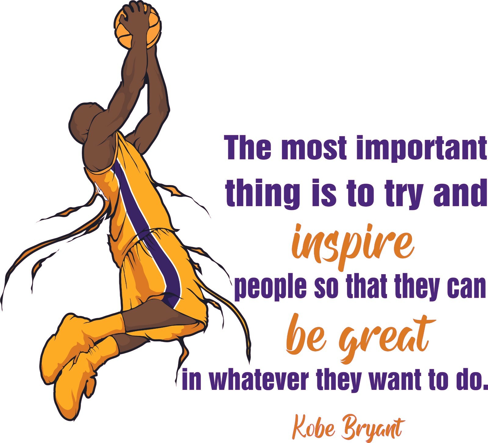 Bedroom Living Room Kobe Bryant Quotes Decor Design Black Mamba Home Wall Decal
