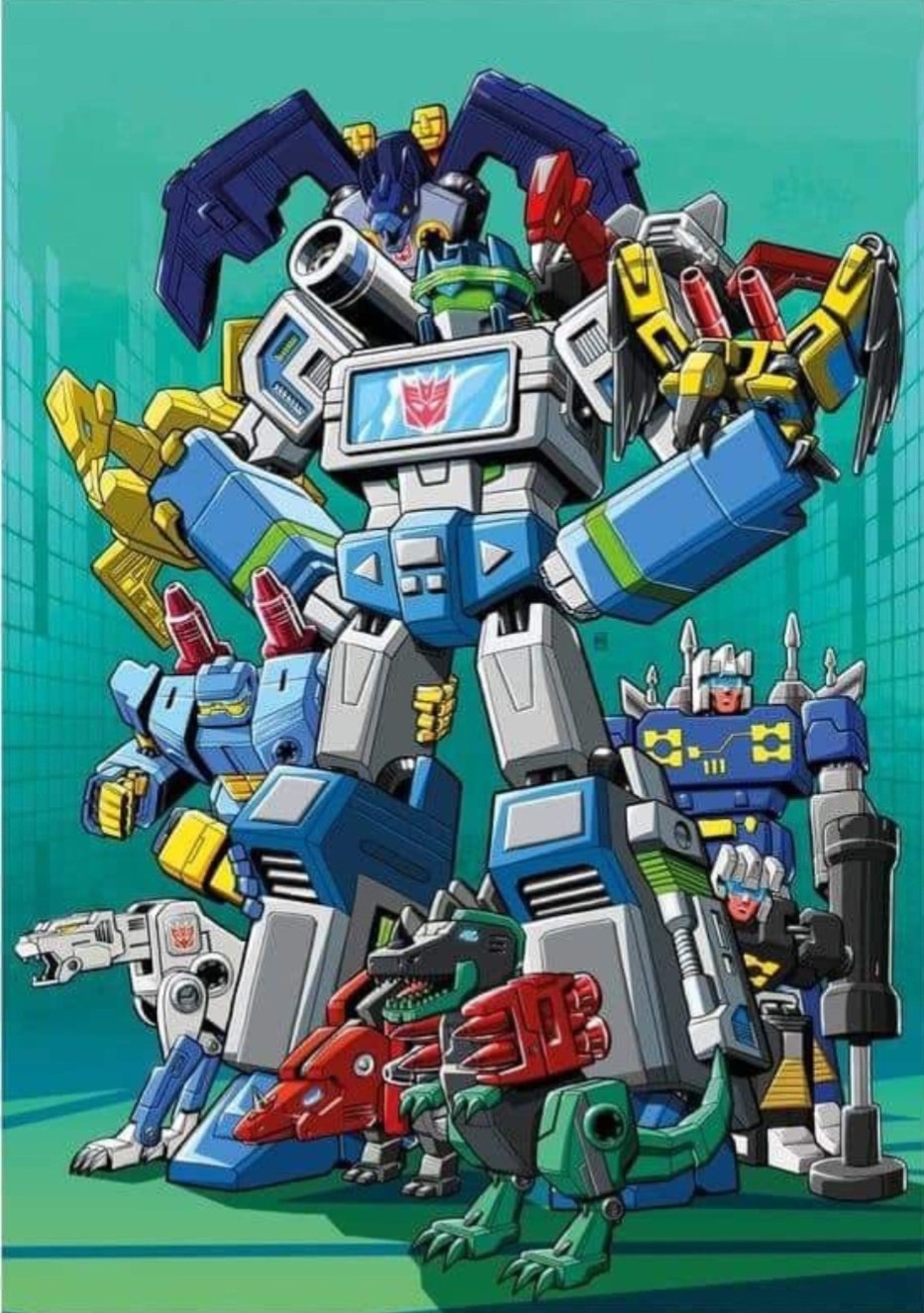 TRANSFORMERS X SOUNDWAVE X SHATTERED GLASS X VYNIL STICKER