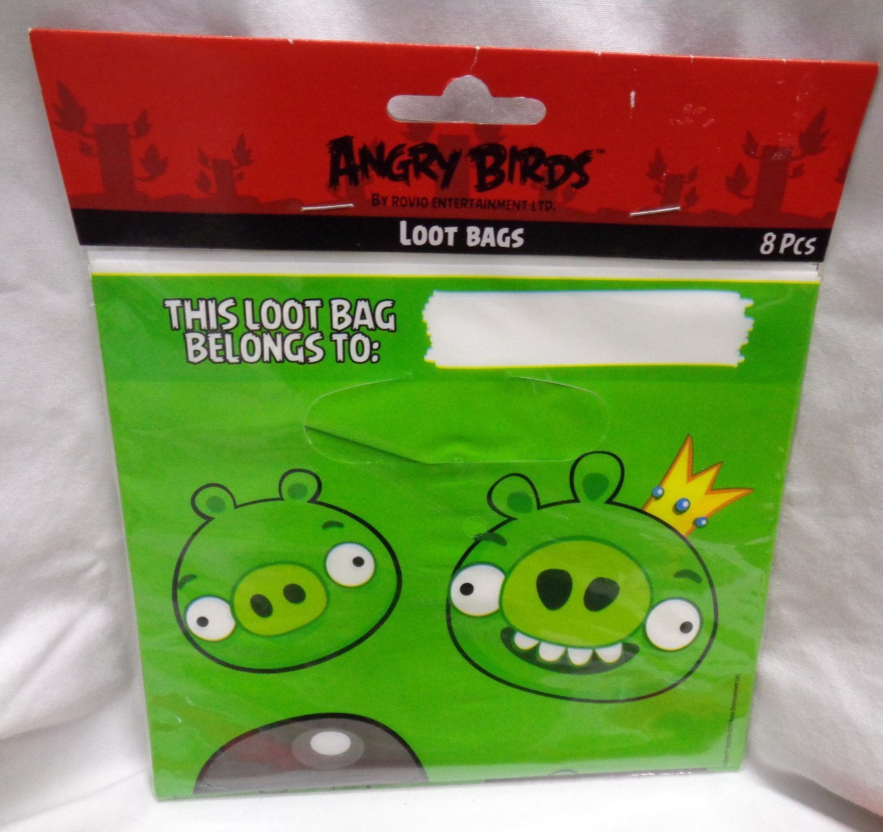 Lot/4 Pkgs ANGRY BIRDS STAR WARS Peel & Stick Wall Decals + PARTY LOOT BAGS