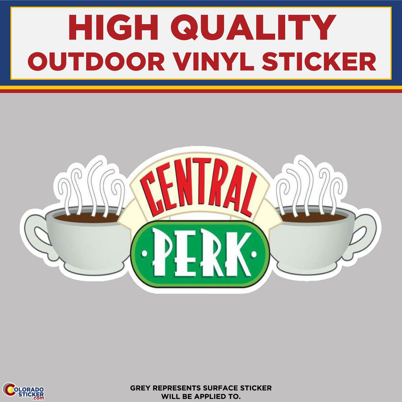 Central Perk, Friends TV Show, High Quality Vinyl Stickers