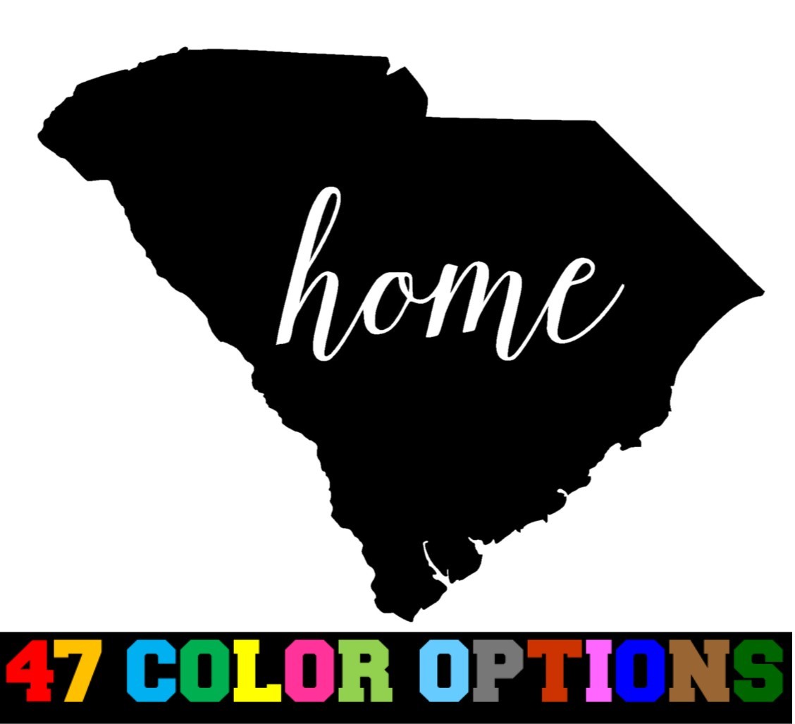 Vinyl Decal Truck Car Sticker Laptop Home State Outline Love USA South Carolina