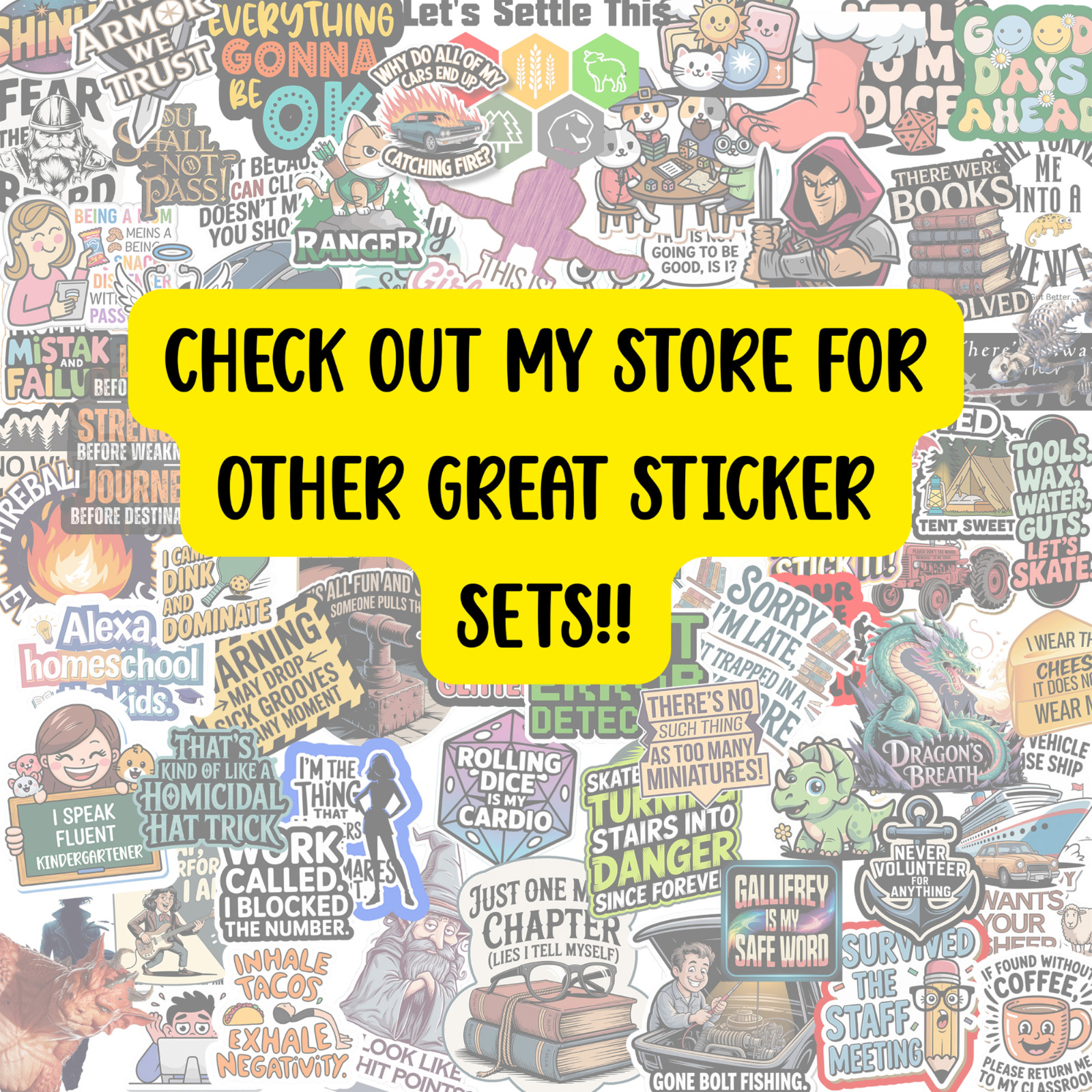 Dungeon Master Gift, Water-Resistant Vinyl Decals, Gift for DM, DnD Stickers