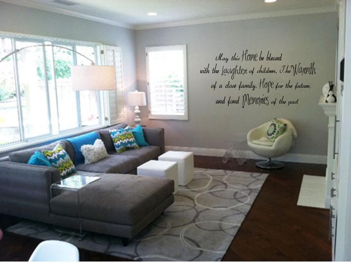 HOME LAUGHTER WARMTH HOPE MEMORIES Wall Quote Lettering Words Decal Sticker 36"