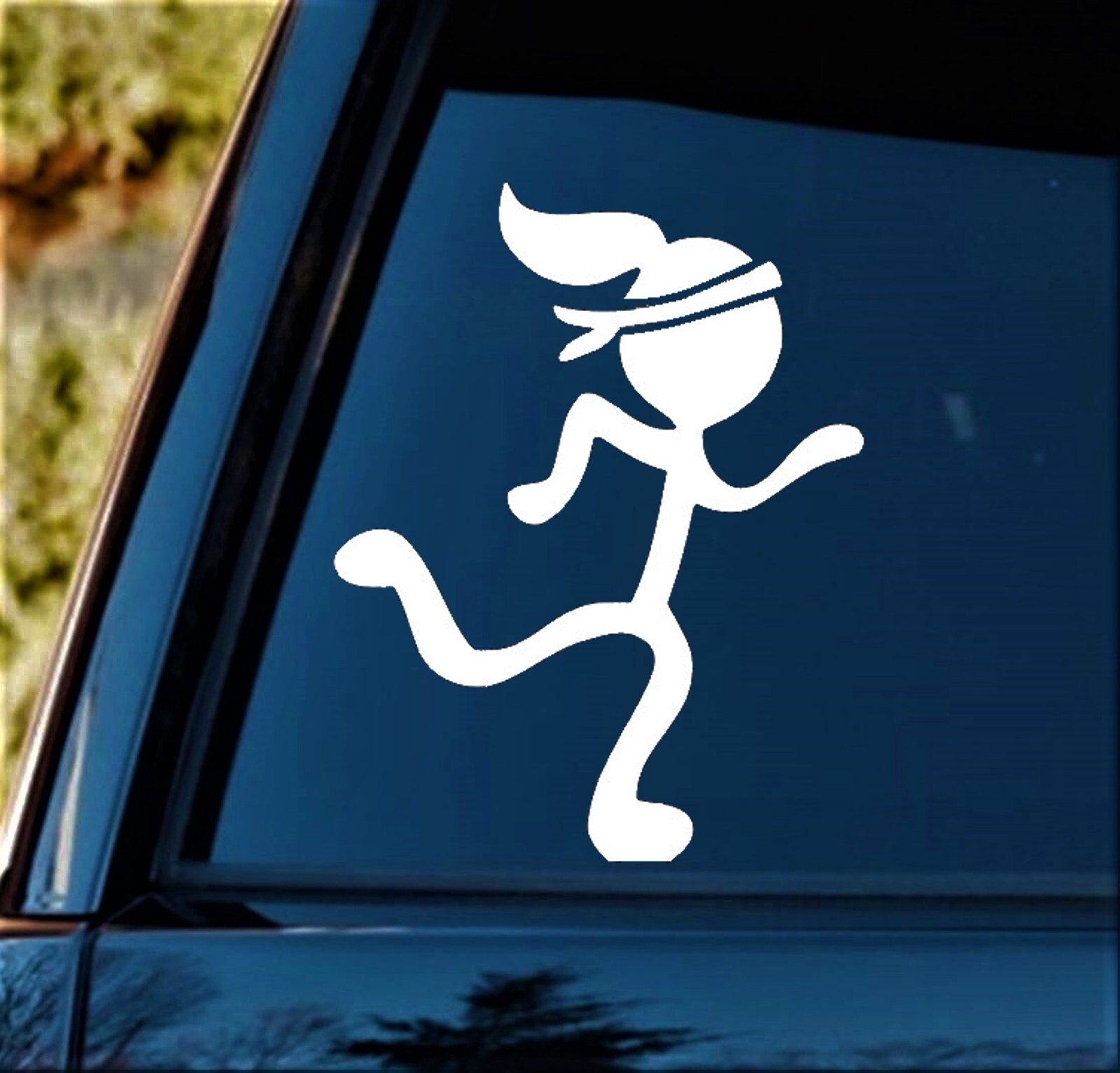 Marathon Girl Running Runner Decal Sticker For Car, Truck Headband BG1012