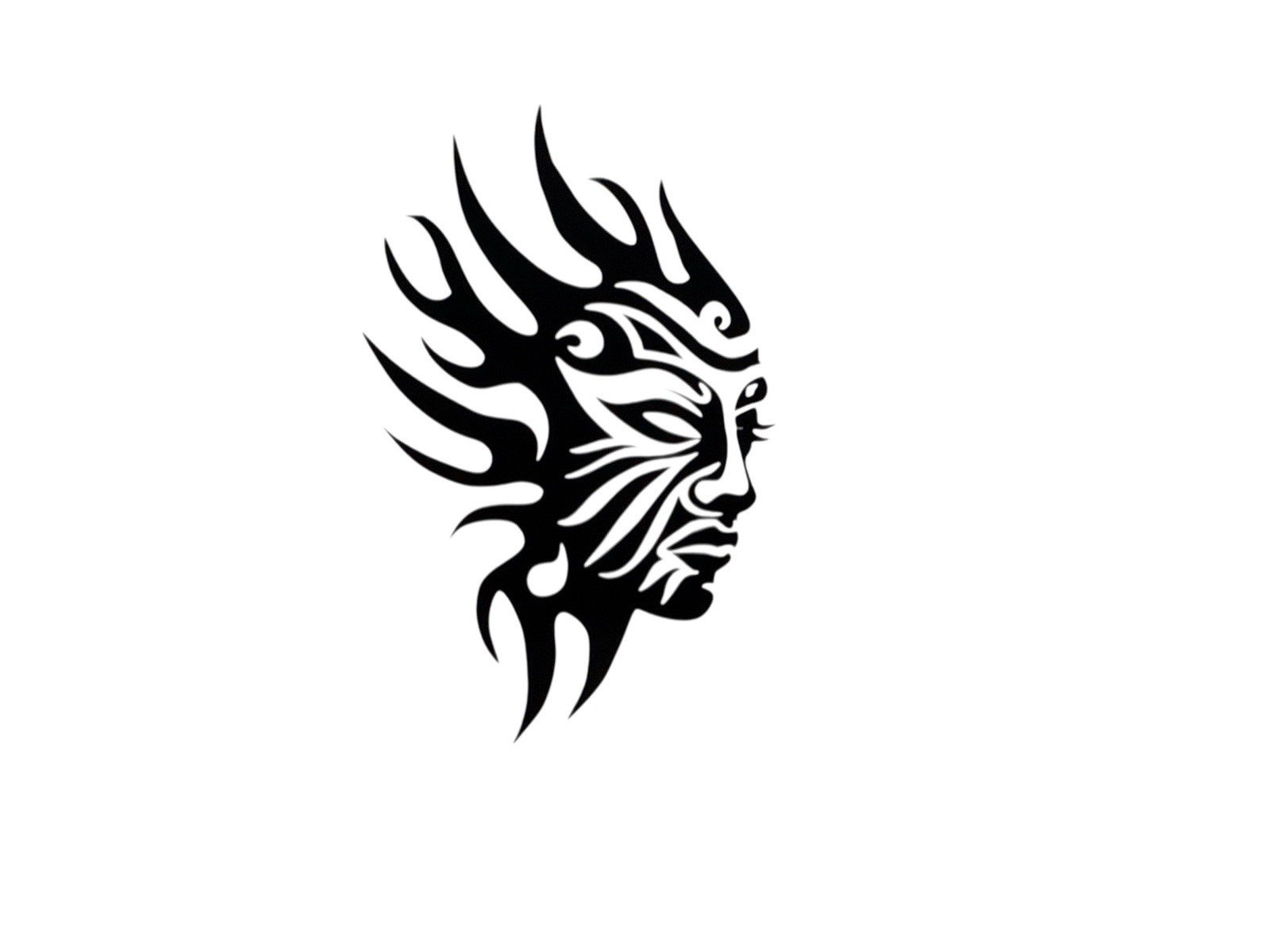 Tribal female warrior Decal for car Windows Laptops most Smooth Surfaces