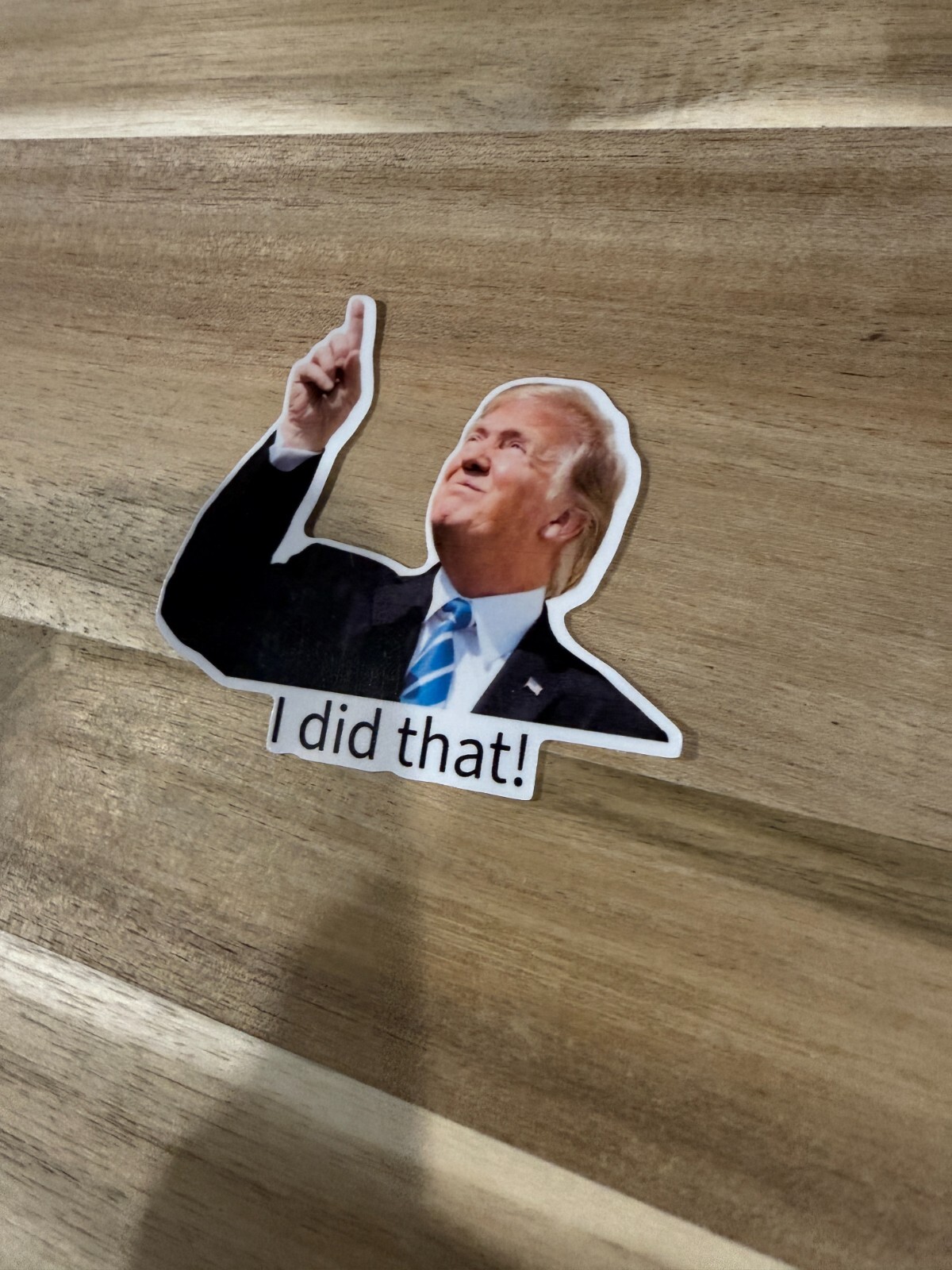 Donald trump tariff Meme I did that 3inch Die Cut Weatherproof 3 pc Set